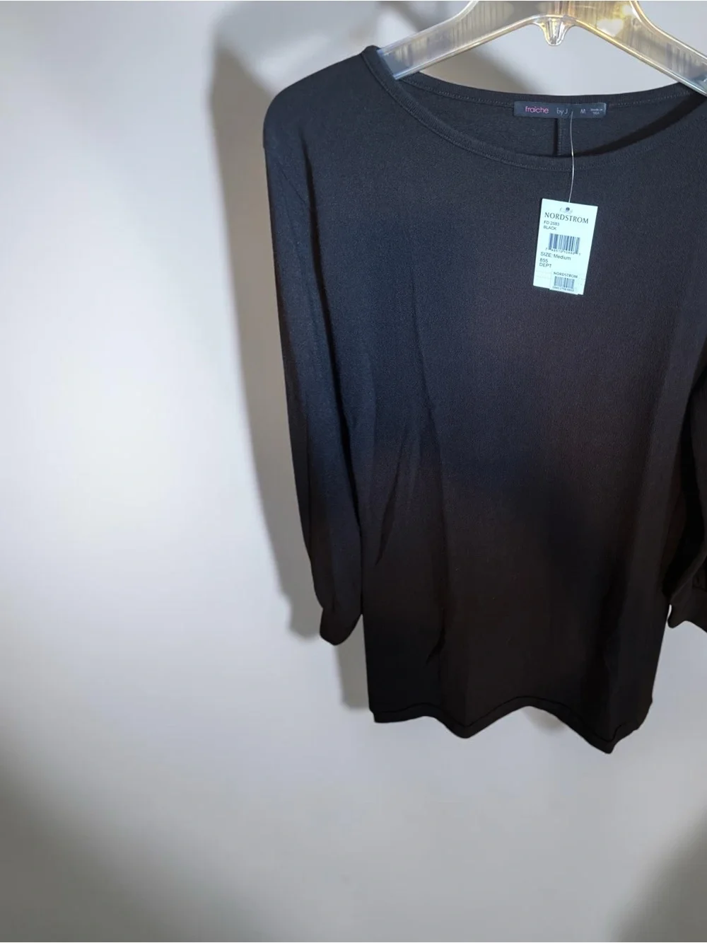 Women's Black Mini Dress with Long Sleeves